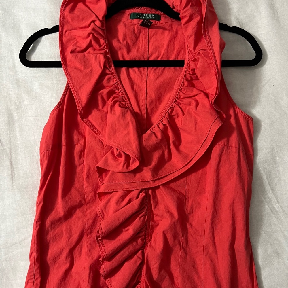 Ralph Lauren Coral Blouse